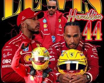 "LewisHamilton's T Shirt Design PNG Sofortdownload"