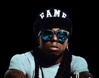Camiseta de Lil Wayne PNG / Camiseta de rap con gráfico gigante (descarga digital)