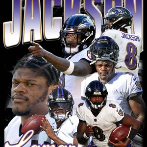 Lamar Jackson T Shirt Design PNG Instant Download