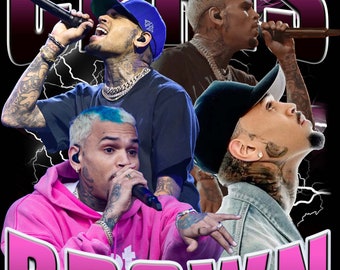 Chris Brown  T Shirt Design PNG Instant Download