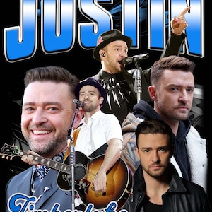 Justin Timberlake T Shirt Design PNG Instant Download