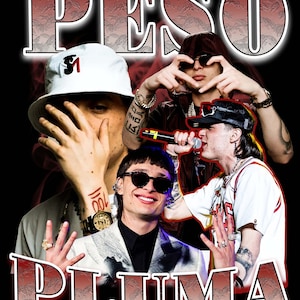 Peso Pluma T Shirt Design PNG Sofort Download