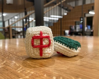 Easy Mahjong Tile Crochet PDF Pattern/Video Tutorial; Beginner Friendly