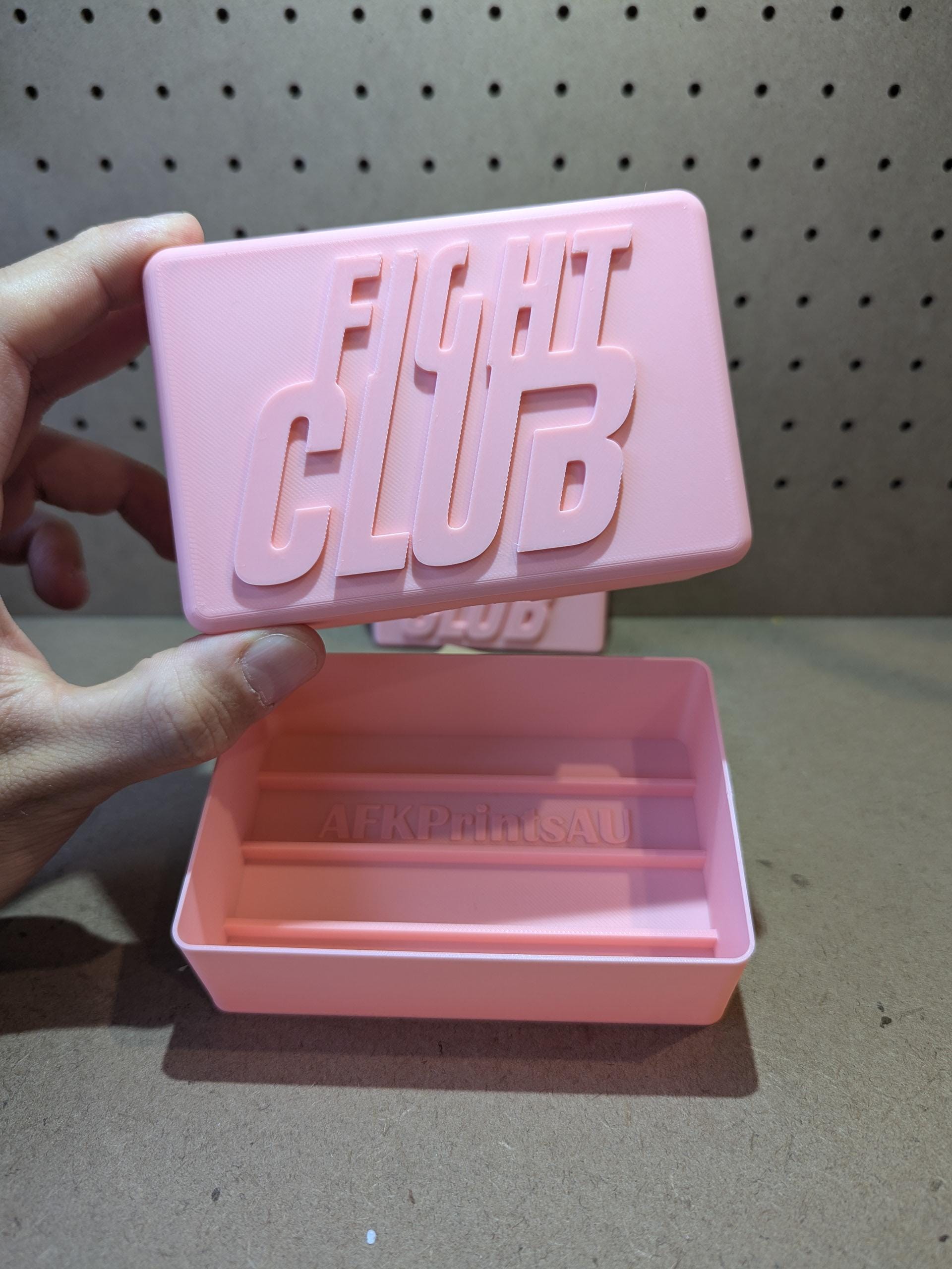 Fight Club Inspired Soap Travel Container, Soap Prop and Soap