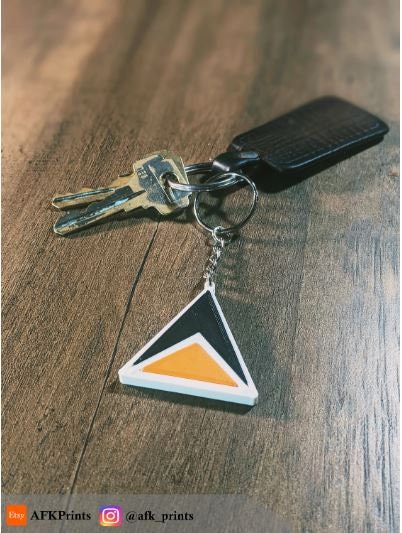 Subnautica Inspired 3D-Printed Alterra Logo Keychain