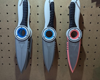 Subnautica Knife Prop – 3D Printed Survival Blade Replica – Gamer Display Piece