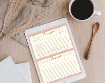 Printable Recipe Card Template – Modern & Editable