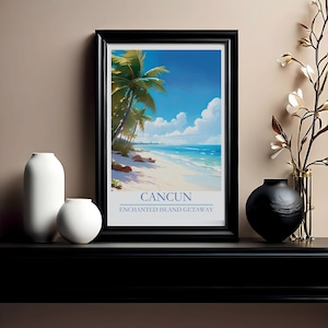 Cancun Print, Wall Art, Cancun Poster, Cancun Decor, Print, Travel Art, International Poster, Printable Art, Digital, Mexico, Cancun Art