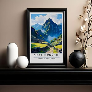 Machu Picchu Print, Wall Art, Machu Picchu Poster, Machu Picchu Decor, Print, Travel Art, International Poster, Printable Art, Digital, Peru