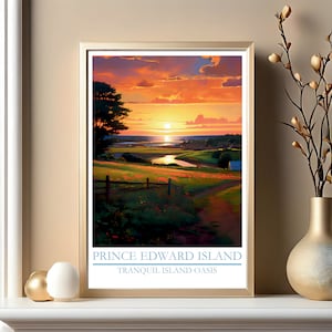 Prince Edward Island Print, Prince Edward Island Poster, Prince Edward Island Decor, Digital, Travel Art,   Canada, Coastal, P.E.I, PEI