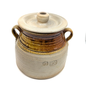 Stor förvaringsburk Anthony Morris Studio Keramikburk med lock i stengods, 25 cm hög