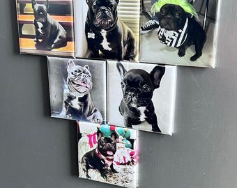 Personalized Photo Fridge Magnet, Custom Picture Keepsake (2x2 inches)