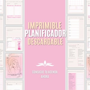 Planificador Diario, Semanal y Mensual, Descarga Inmediata, Productivo, Imprimible, Editable