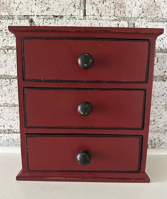 Vintage Miniature Chest of Drawers, Tabletop Jewel