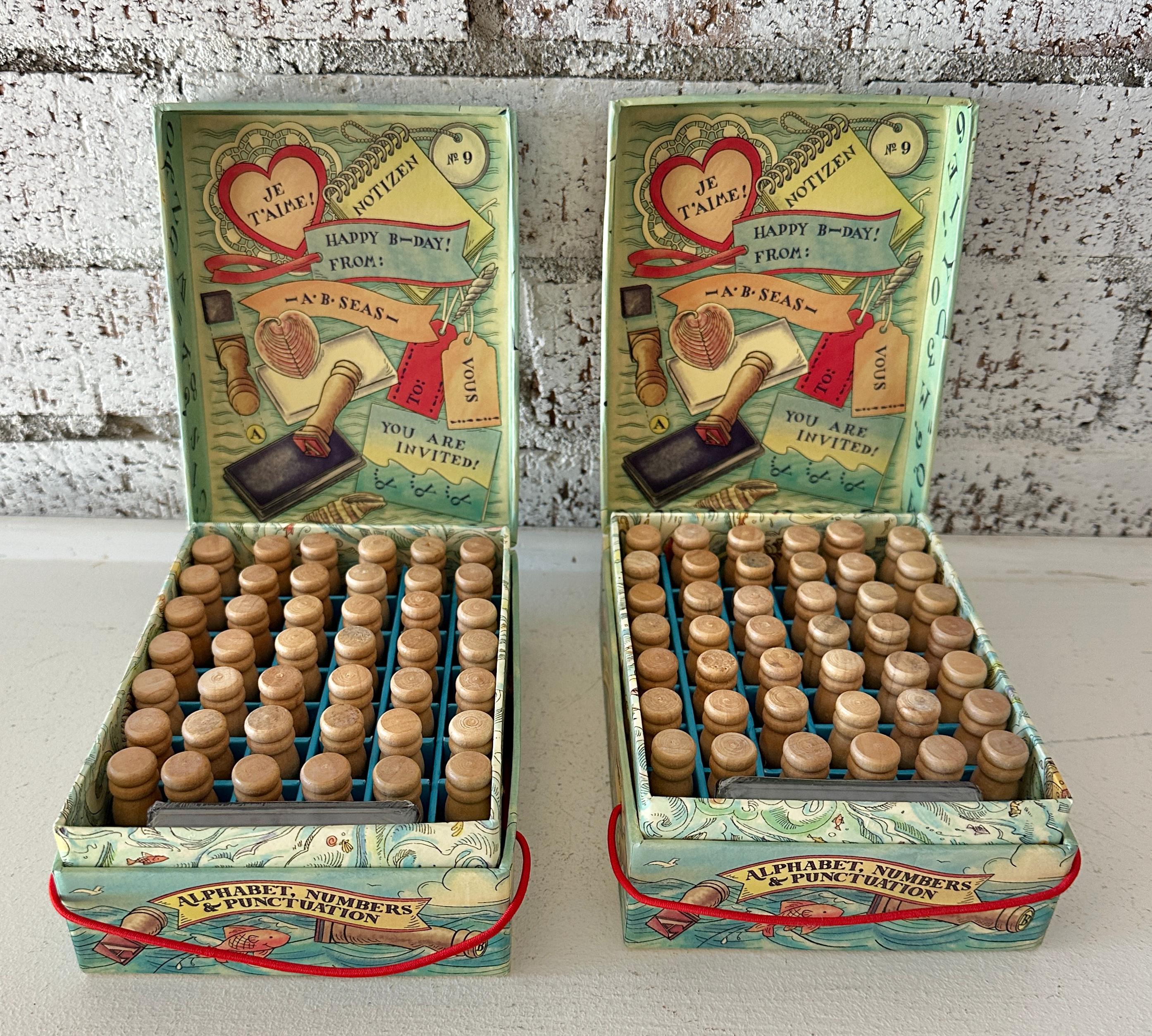 Vintage Alphabet Stamp Kit: Authentic Models A B Seas, 42 Piece - Etsy