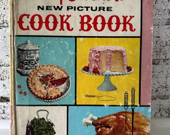 Vintage 1960s Betty Crocker's New Picture Cook Book, Collectible First Edition Hardcover