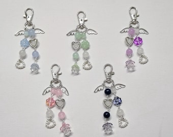 Y2K Pastel Beaded Keychains | Fairycore | Cottagecore | Cute Gifts for Her | Handmade Accessories | Bag Charms | Purse Charms | Aesthetic
