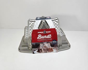 Nordic Ware Gingerbread House Cake Pan Mold
