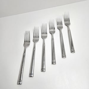 Mikasa MIS60 Forged Stainless Steel Glossy Vietnam Dinner Forks 8&quot; (6); Salad Forks 7&quot; (2) - You Choose