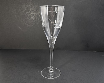 Mikasa Jazz Crystal Wine Goblet Designed by and Signed Johanna Grawunder