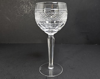 Rossmore Waterford Crystal Hock Wine Glass Plain Base