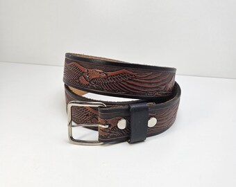 Vintage Lauren Ralph Lauren Brown Leather Belt With  display picture 2