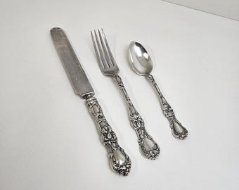 Floral by 1835 R. Wallace 1902 Art Deco Silverplate - YOUR CHOICE