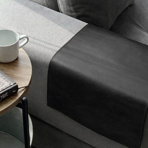 Leather Sofa Armrest and Headrest Cover: Couch Protection Overlay, Luxury Leather Furniture Protector