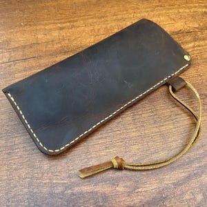 Handmade Leather Glasses Case: Personalized Eyeglass Cover