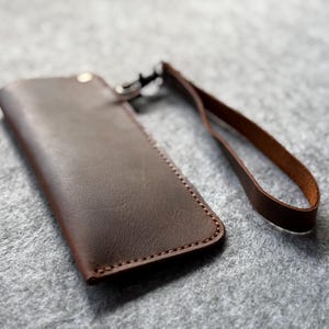 Handmade Leather Glasses Case: Personalized Eyeglass Cover