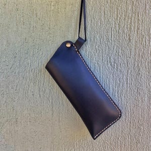 Handmade Leather Glasses Case: Personalized Eyeglass Cover