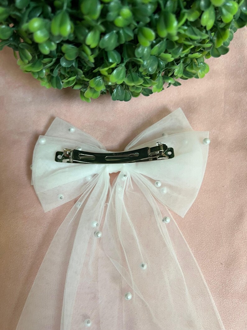 Pearl Cathedral Veil with Comb Elegant Floor-Length Fingertip Options Wedding Accessory image 8