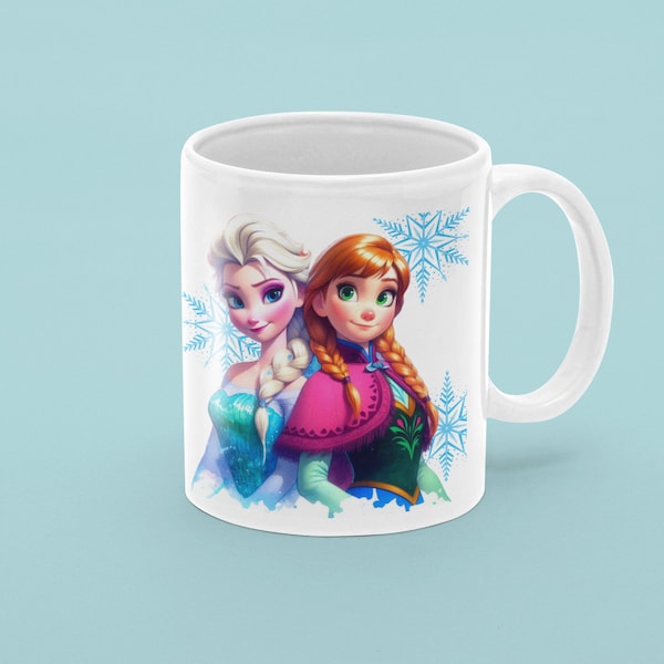 MUG Reine des neiges Personnalisé | Idée Cadeau Mug Tasse Enfant Famille Personnalisé