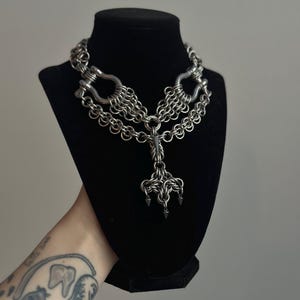 Astra Necklace | Handmade Stainless Steel Chainmail