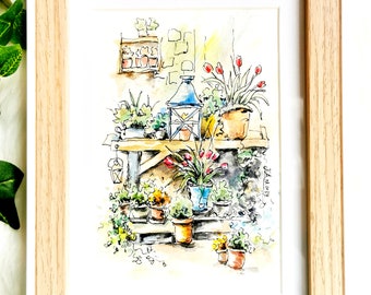 Garden | original watercolor painting