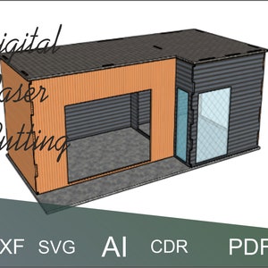 Bürozimmer,Blanko-Diorama,Modell-Diorama,Erstellen Sie Ihr eigenes Diorama,Mini-Diorama mit Möbeln,Digitale Datei,3mm / Holz-Minihaus,