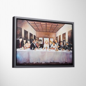 Hollywood Stars Last Supper, Legends Wall Art, Famous Stars Canvas Decor