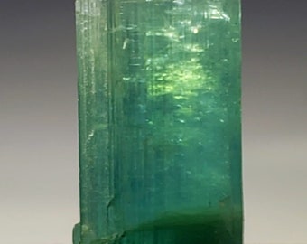 Top Bluish Green Tourmaline Crystal From Afghanistan.