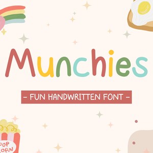 Fuente Munchies: Divertida fuente manuscrita (TTF y OTF)