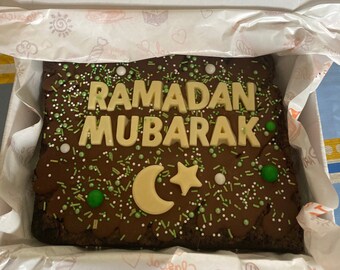 Eid Brownies gift personalise