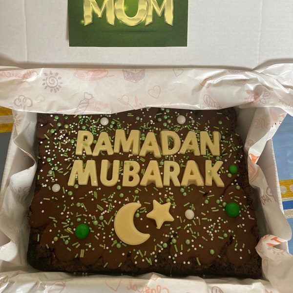 Eid Brownies gift personalise