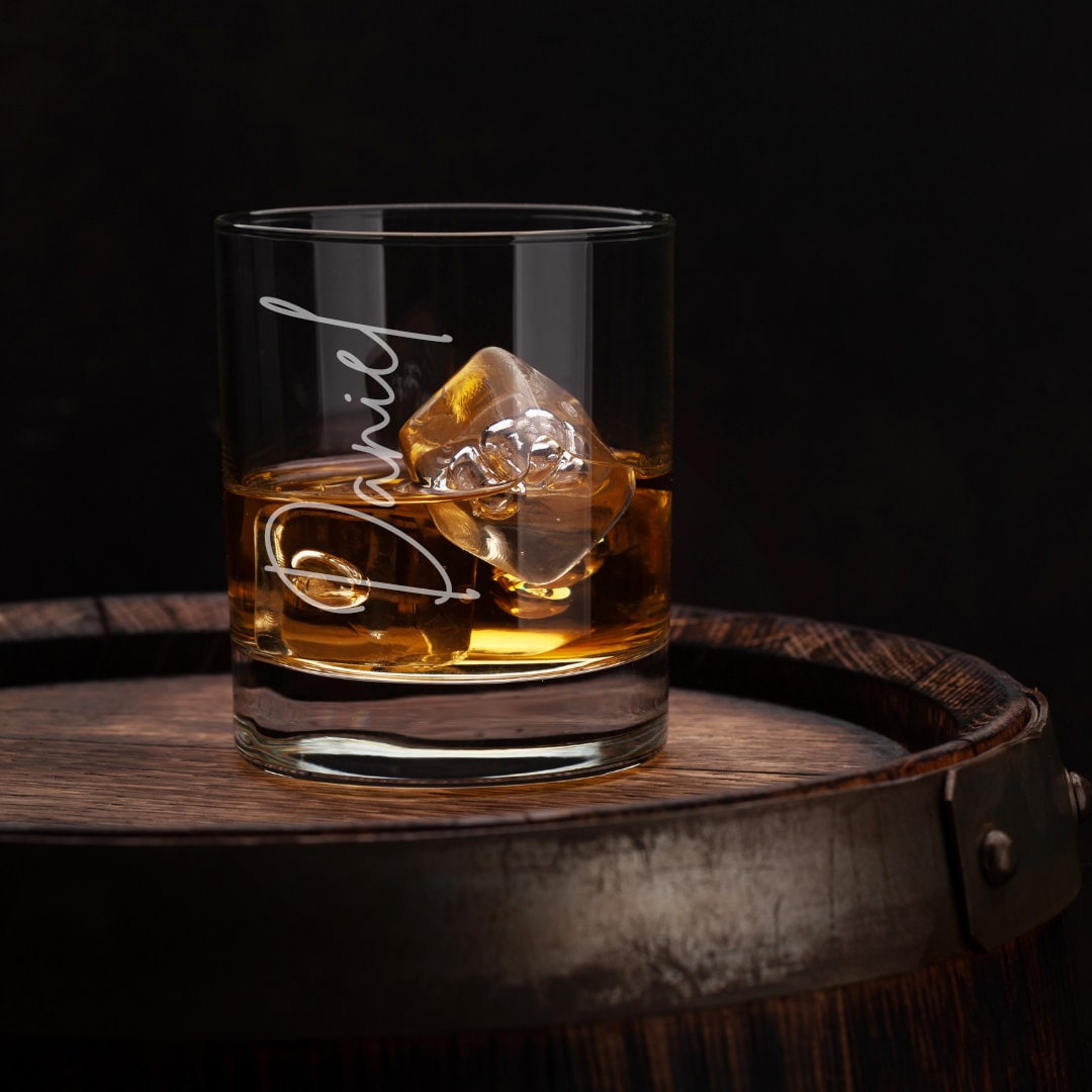 Whiskey Glass Whisky Glass Tumbler Name Personalized