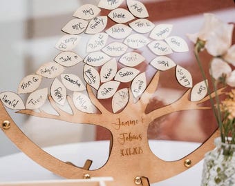 Guest book wedding tree l wedding guest book l wedding guest book tree l wedding l wedding tree l guest book wood l bride and groom