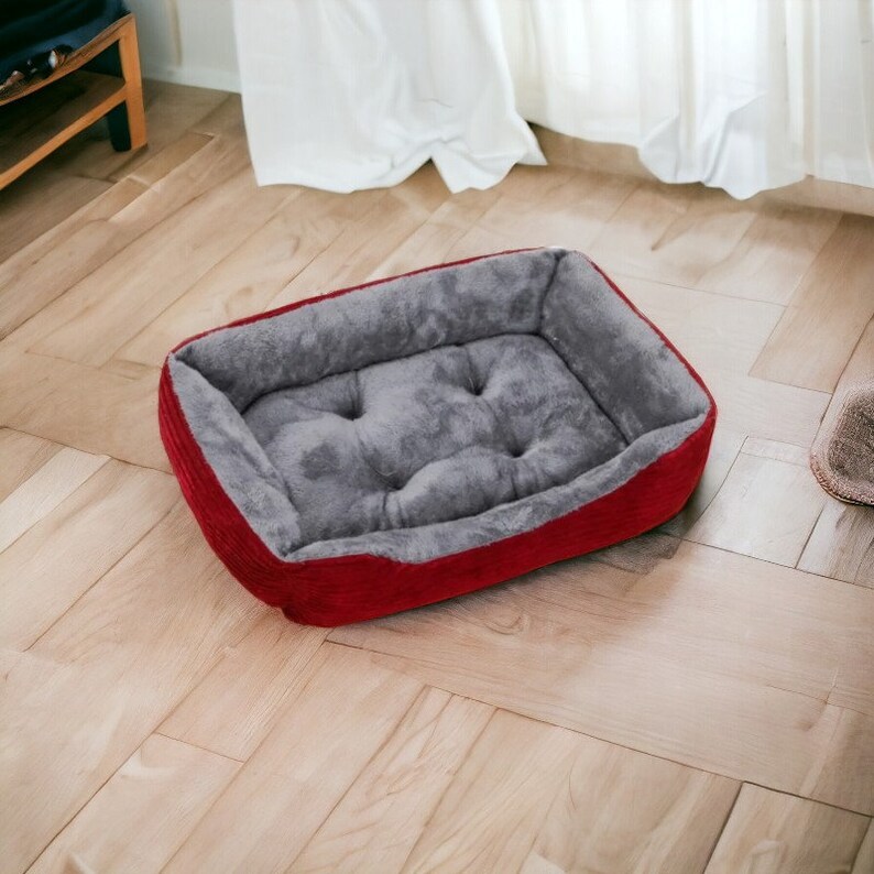 Bed For Dog, Square Plush Kennel, Small Dog Sofa, Pet Supplies, Pet Comfort, Accessories image 8