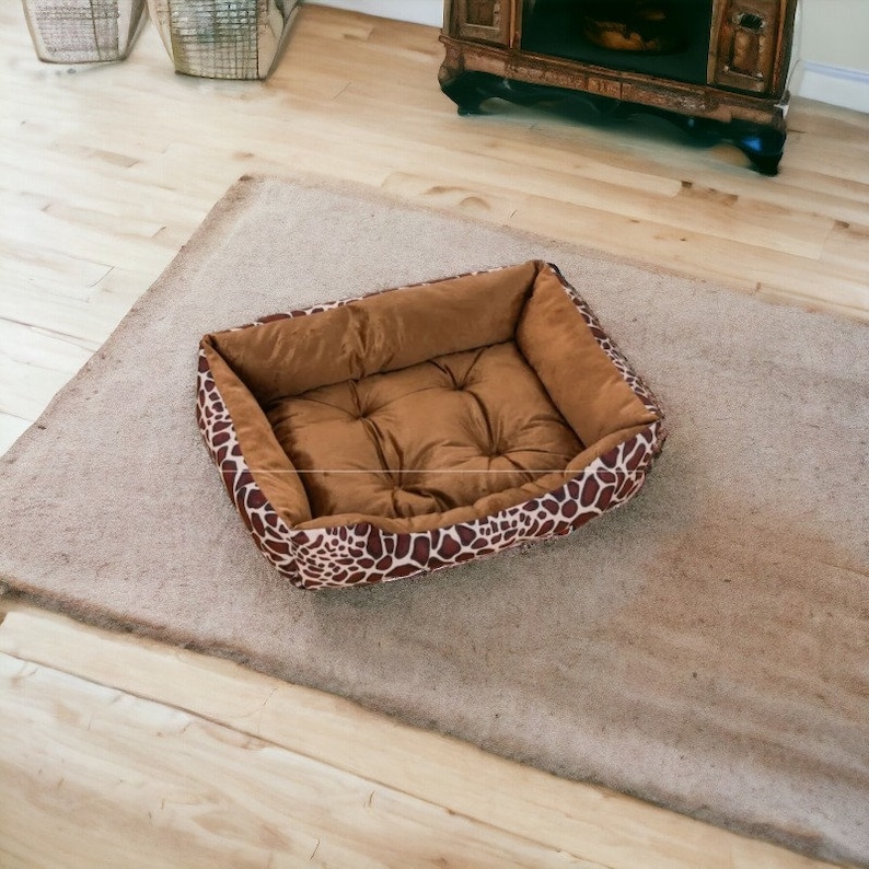Bed For Dog, Square Plush Kennel, Small Dog Sofa, Pet Supplies, Pet Comfort, Accessories image 5
