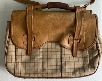 Rare 70s Bill Blass Double-Sided Messenger Bag