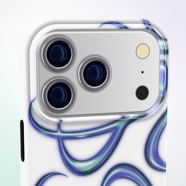 Abstract Shiny Rectangle Vitium Magsafe Phone Case, Y2K Chrome Abstract iPhone 17 16 15 14 13 ...