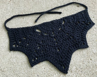 Drive Me Batty Bandana - Handmade Crochet Bat Bandana