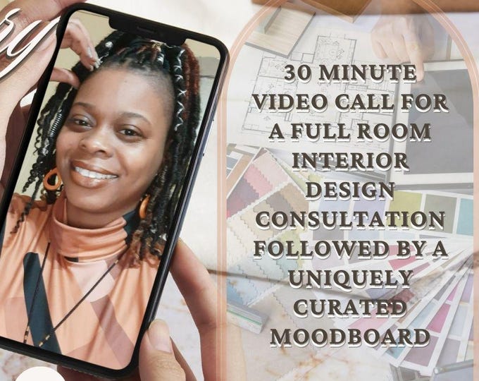 Featured listing image: Intuitive Interior Design Consultation: Personalized Moodboard & Sacred Space Styling