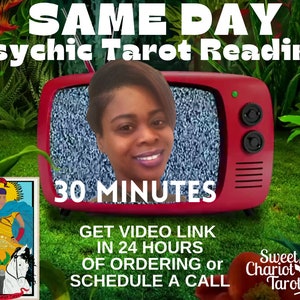 30-Minuten-Tarot Orakel Kartenlegung Video Chat oder Aufgezeichnet von Sweet Chariot Healing Co.